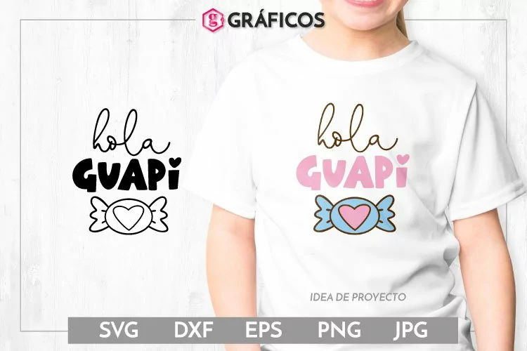 Hola Guapi SVG - Caramelo SVG