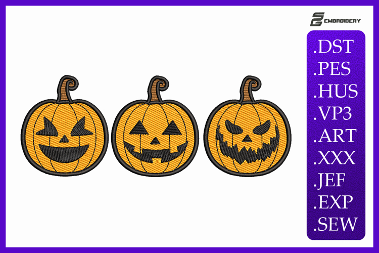 Pumpkin Embroidery Image 17