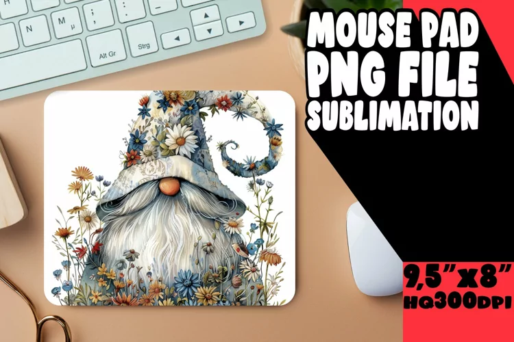 Enchanting Spring Gnome Mouse Pad Series