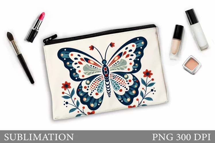 Butterfly Makeup Bag. Butterflly Makeup Pouch Design