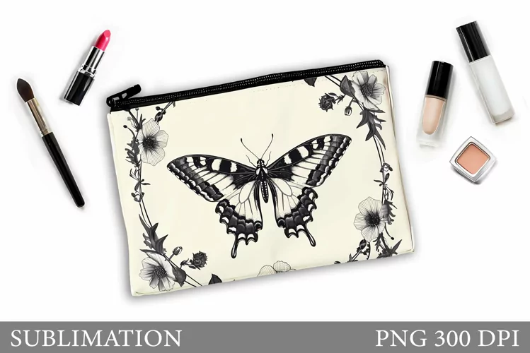 Butterfly Makeup Bag. Butterflly Makeup Pouch Design