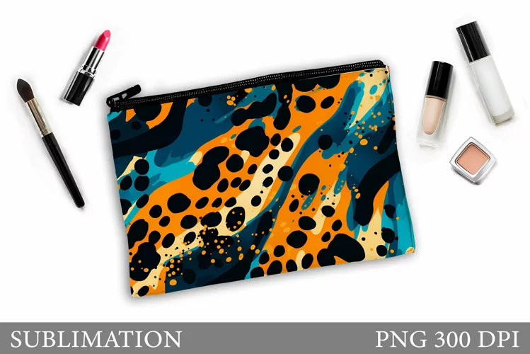 Abstraction Makeup Bag Design. Abstraction Sublimation