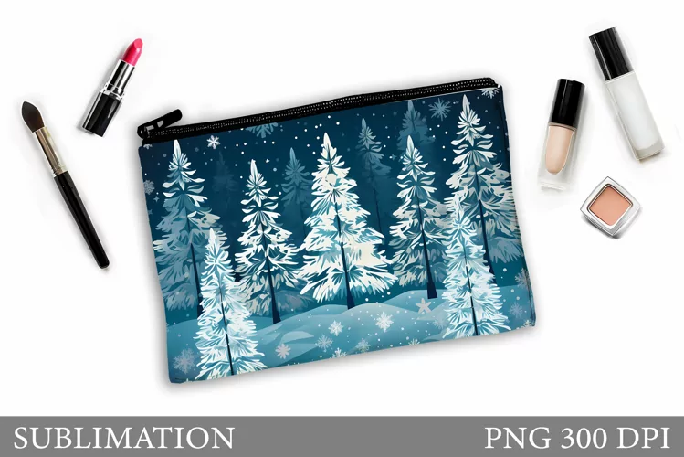 Christmas Tree Makeup Bag. Christmas Makeup Bag Design