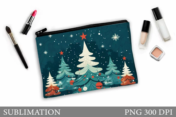 Christmas Tree Makeup Bag. Christmas Makeup Bag Design