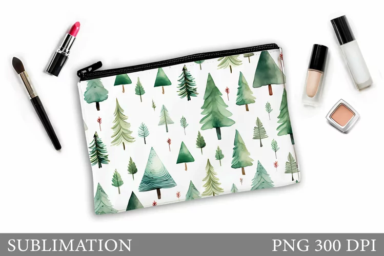 Christmas Tree Makeup Bag. Christmas Makeup Bag Design