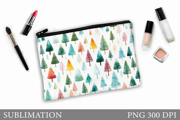 Christmas Tree Makeup Bag. Christmas Makeup Bag Design