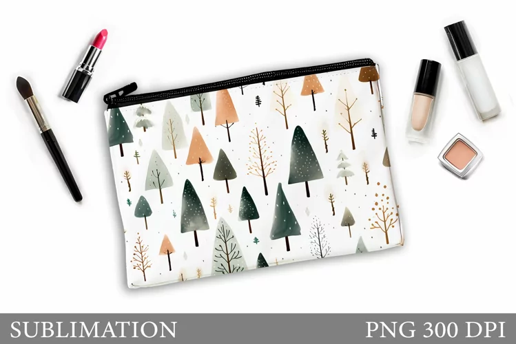 Christmas Tree Makeup Bag. Christmas Makeup Bag Design