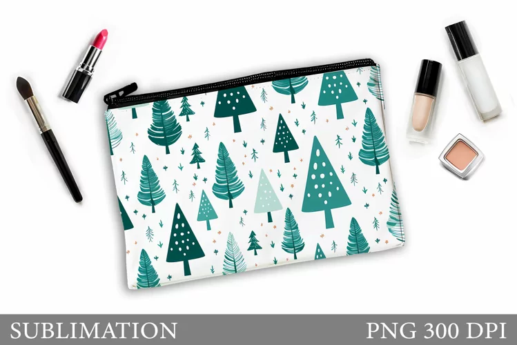 Christmas Tree Makeup Bag. Christmas Makeup Bag Design