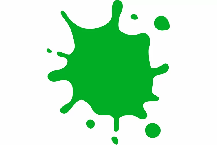 Color paint splatter. Spray paint blot element