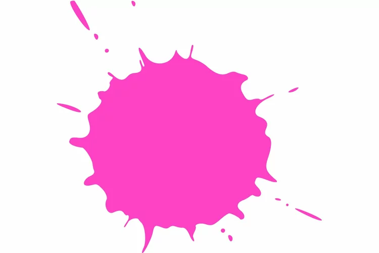 Color paint splatter. Spray paint blot element