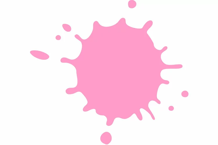Color paint splatter. Spray paint blot element