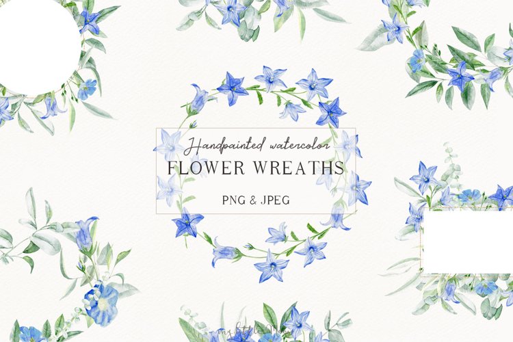 Blue Flower Clipart Image 7