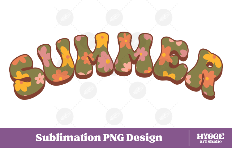 Floral Summer Png Retro Flowers Sublimation Daisy Daisies