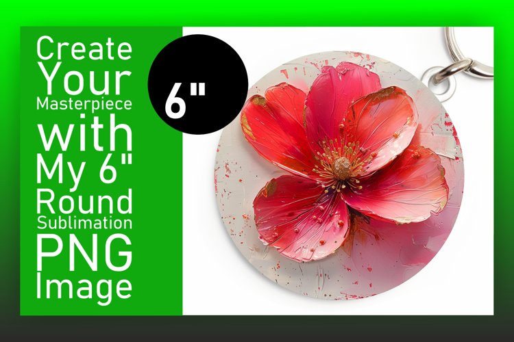 Petal Paradise: Sublimation Round Designs PNG example image 1
