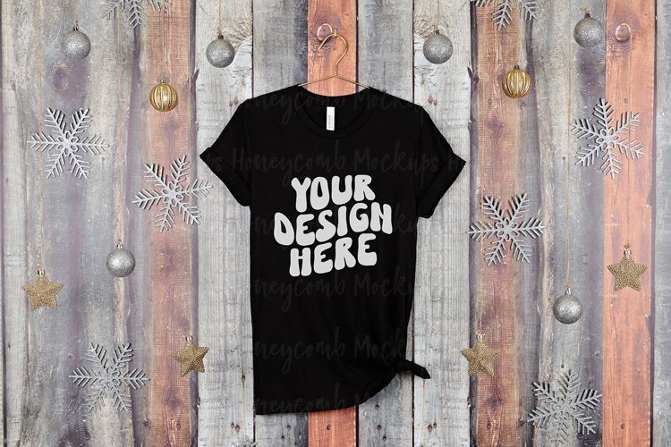 Black Tshirt Mockup Image 14