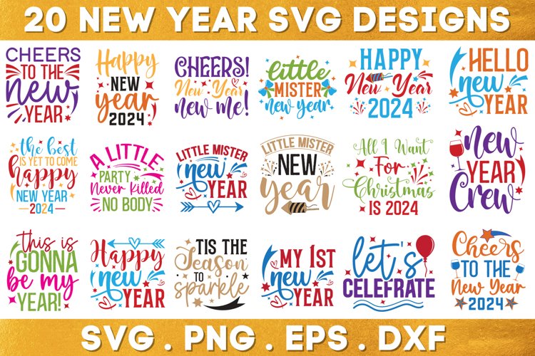 New Year SVG Bundle