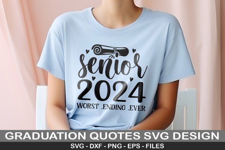 2024 worst ending ever SVG - Graduation Des example image 1