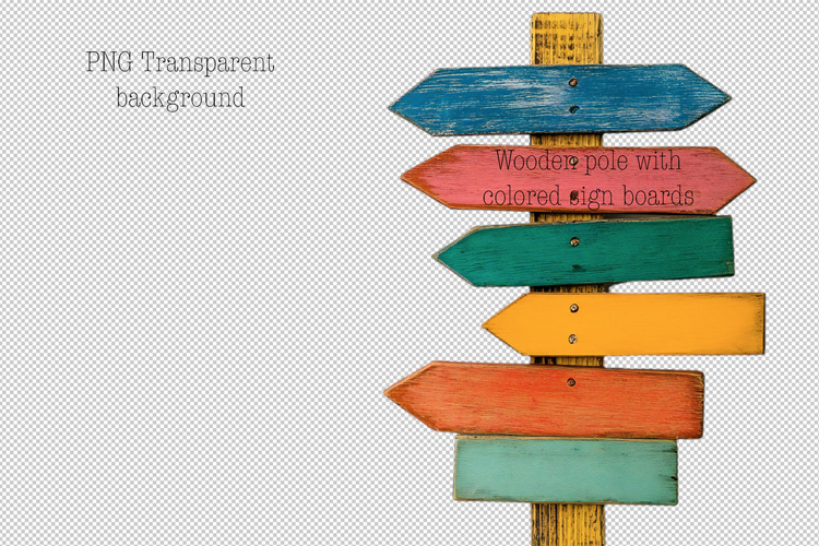 Wooden Signpost Clipart Image 17