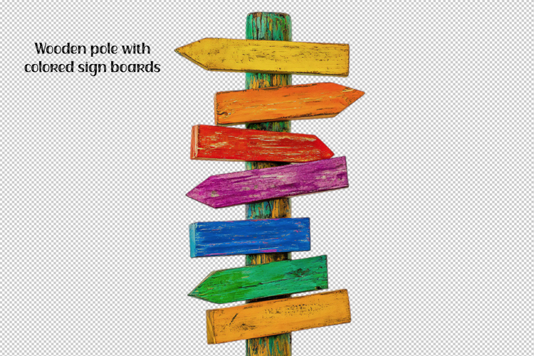 Wooden Signpost Clipart Image 2