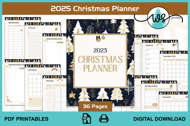 2025 Printable Christmas Planner Goal Plan To-Do List