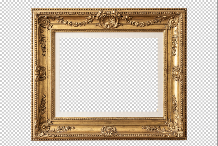 Golden Frame Png Image 8