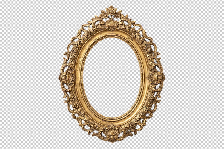 Frame in vintage style PNG file transparent
