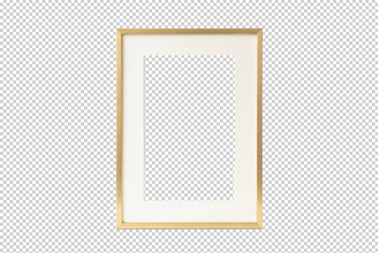 Gold Picture Frame PNG