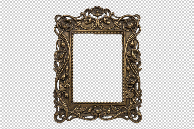 Frame in vintage style PNG file transparent