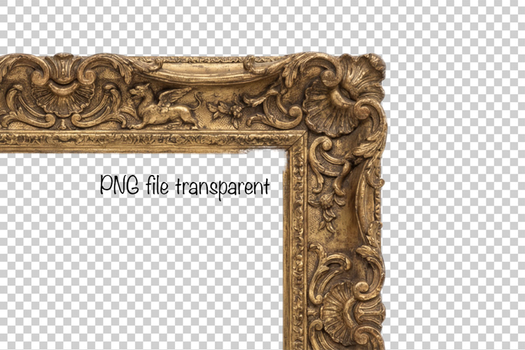 Golden Frame Png Image 9