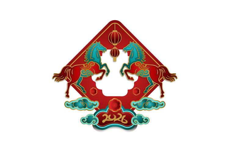 2026 Lunar new year horse chinese zodiac and spring festival