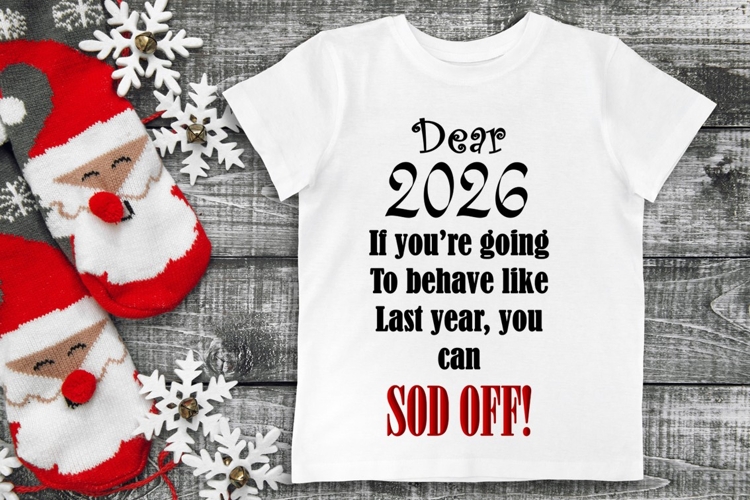 Dear 2026 Funny New Year Sublimation PNGs