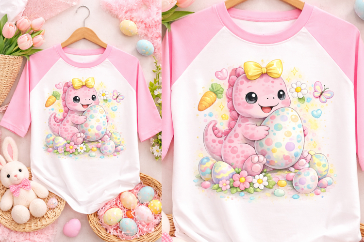 Easter eggs dinosaur