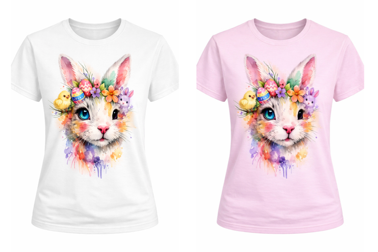 Easter bunny colorful