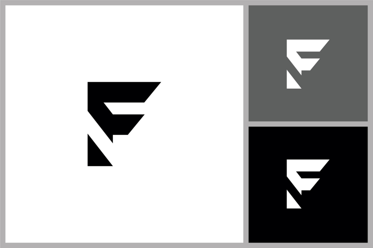 Modern Letter F Logo Icon