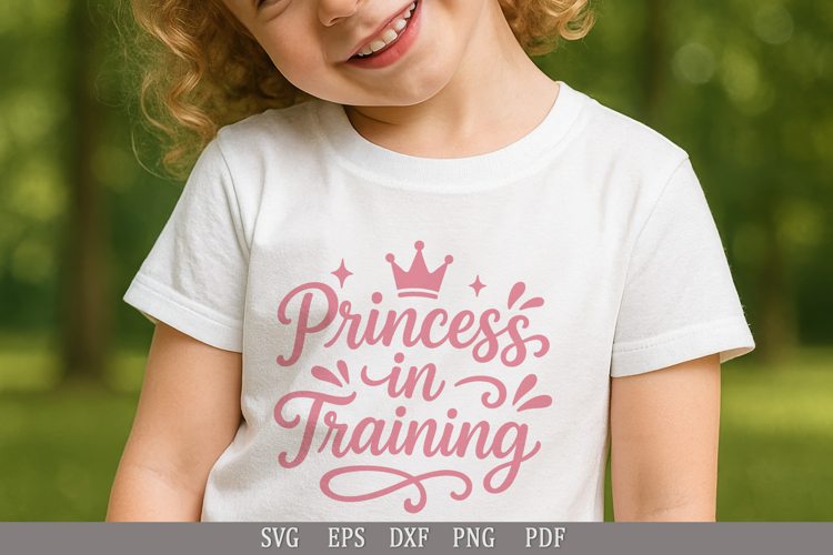 Princess in Training SVG Baby Girl Quote for Birthday Gifts