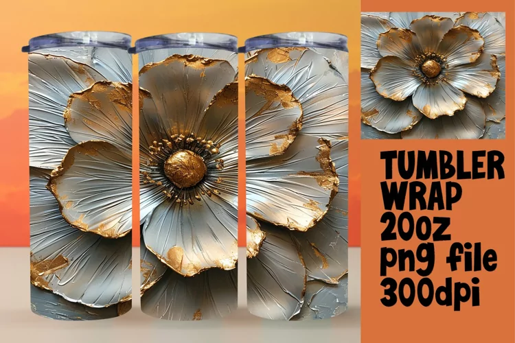 Blooming Beauty: Sublimated Tumbler Wrap