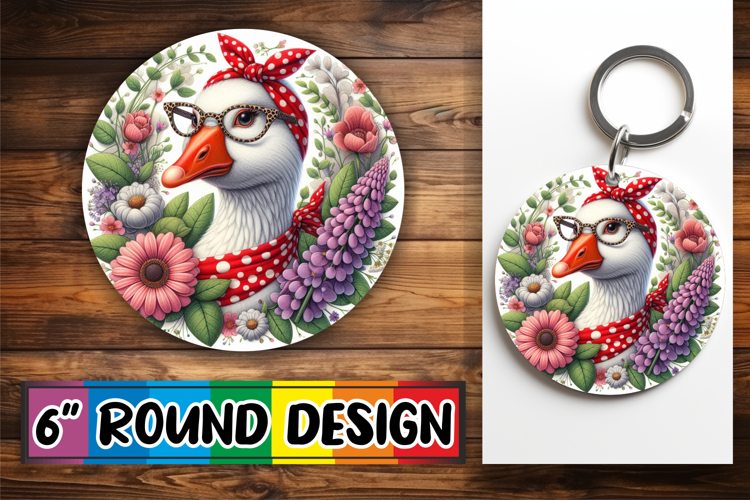 Cozy Round Keychain Magic, Cute Animals