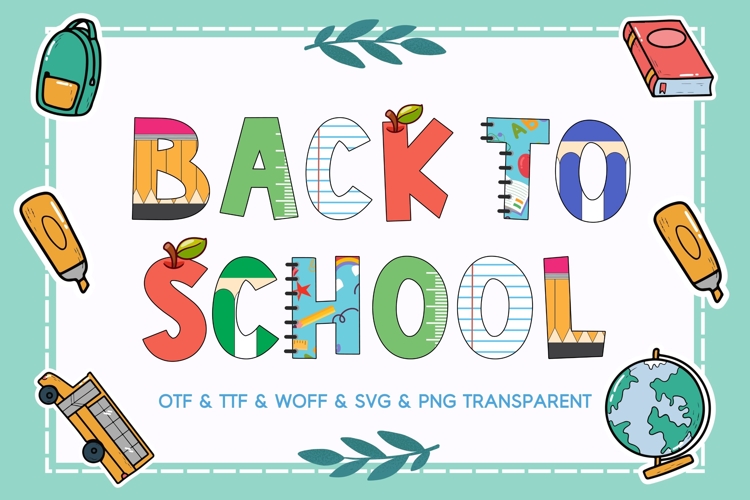 Back To School - Color Fonts