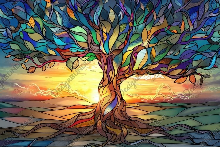 Stained Glass Texture Image 15