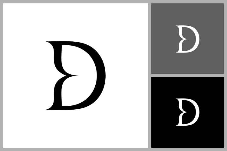 Stylized Letter D Symbol