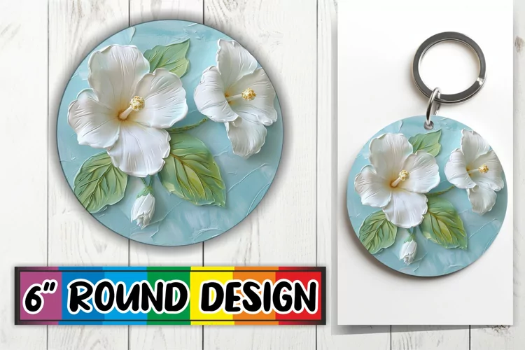 3D Petal Euphoria: Circle Design Sublimation