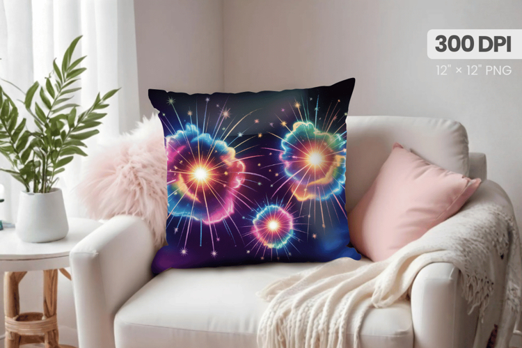 Happy New Year PNG Pillow, Festive New Years Eve 2026 PNG
