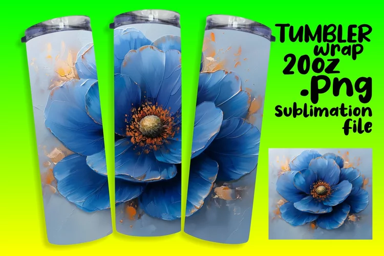 Springtime Bloom: Sublimated Tumbler Design