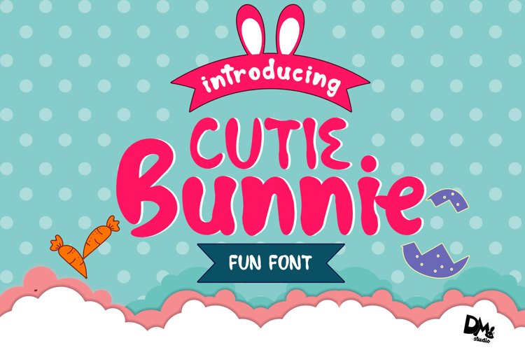 Cutie Bunnie - Fun Font example image 1