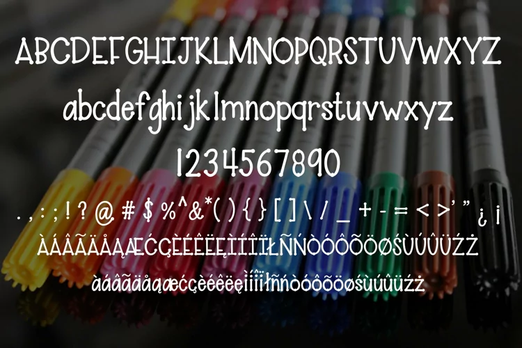 Paint Pen - A fun handwritten font