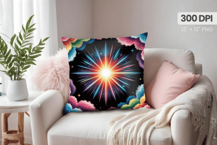 Happy New Year PNG Pillow, Festive New Years Eve 2026 PNG