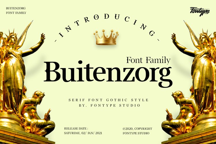 Buitenzorg - Font Family Serif Font Style example image 1