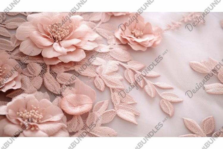 fabric blush pink floral example image 1