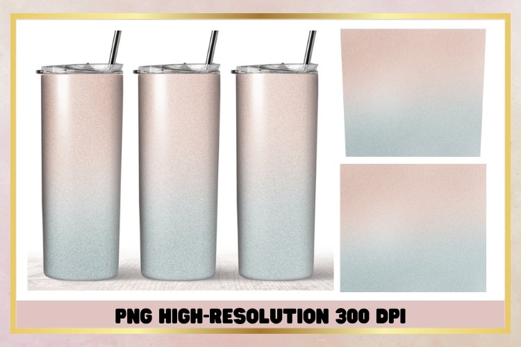 Pastel Watercolor 20oz Skinny Tumbler Sublimation example image 1