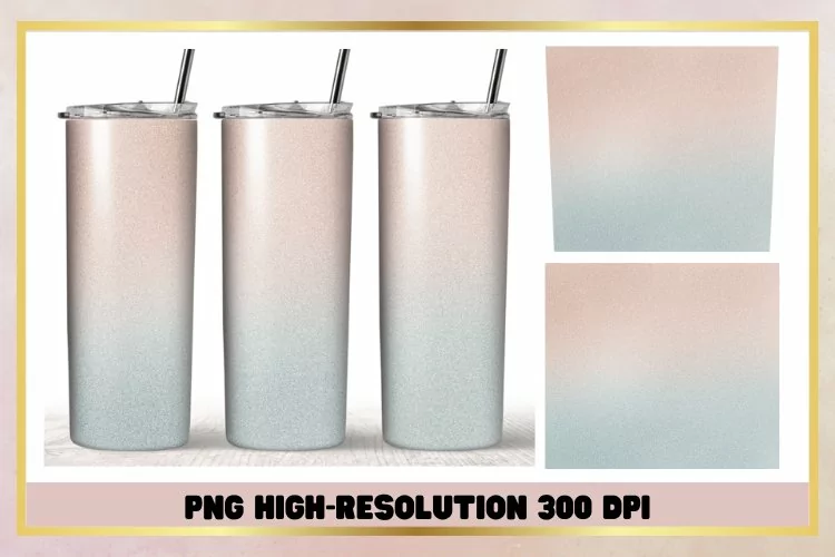 Pastel Watercolor 20oz Skinny Tumbler Sublimation